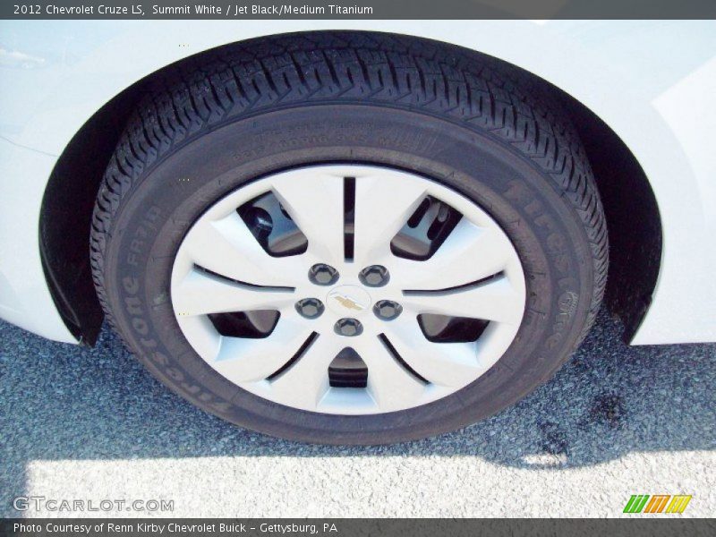 Summit White / Jet Black/Medium Titanium 2012 Chevrolet Cruze LS