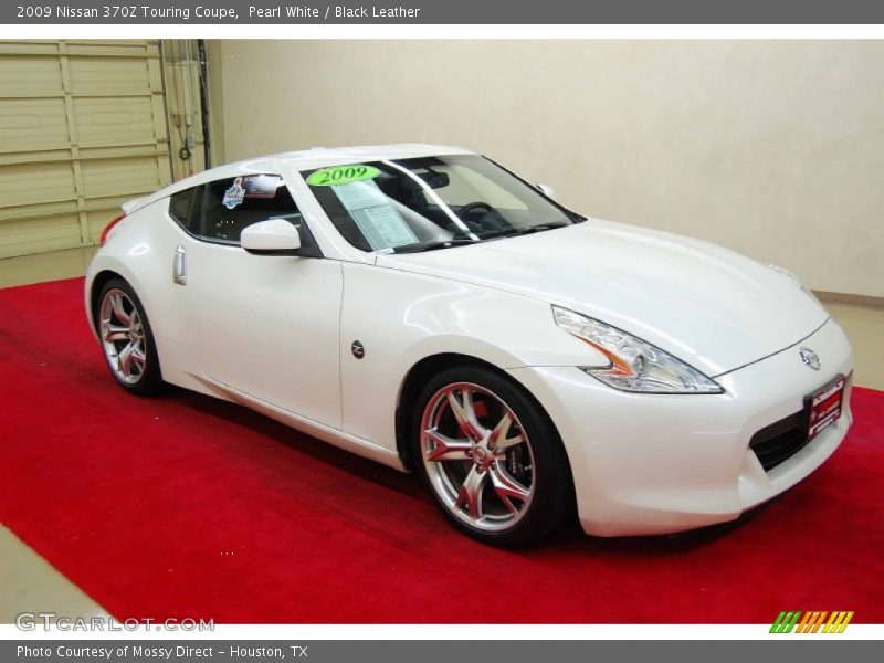 Pearl White / Black Leather 2009 Nissan 370Z Touring Coupe