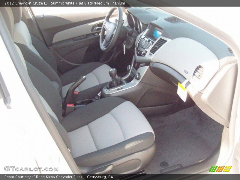 Summit White / Jet Black/Medium Titanium 2012 Chevrolet Cruze LS