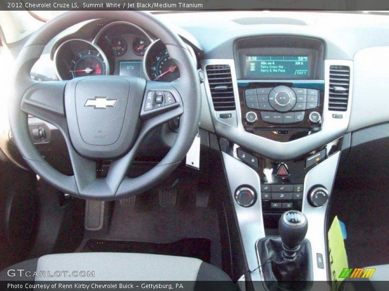 Summit White / Jet Black/Medium Titanium 2012 Chevrolet Cruze LS