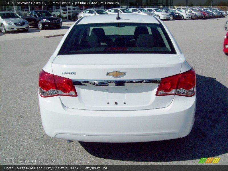 Summit White / Jet Black/Medium Titanium 2012 Chevrolet Cruze LS