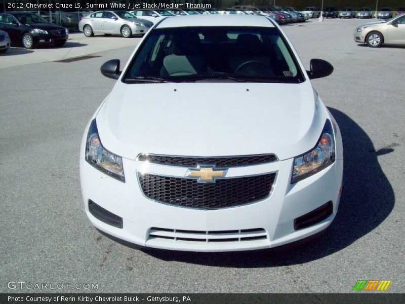 Summit White / Jet Black/Medium Titanium 2012 Chevrolet Cruze LS