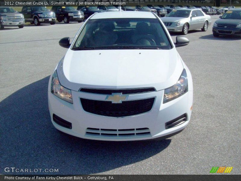 Summit White / Jet Black/Medium Titanium 2012 Chevrolet Cruze LS