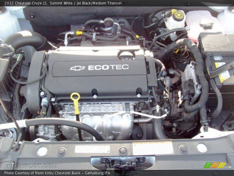 Summit White / Jet Black/Medium Titanium 2012 Chevrolet Cruze LS