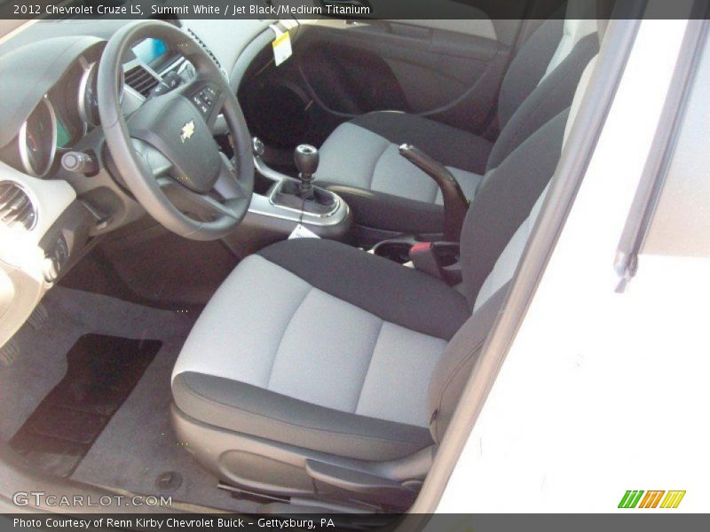 Summit White / Jet Black/Medium Titanium 2012 Chevrolet Cruze LS