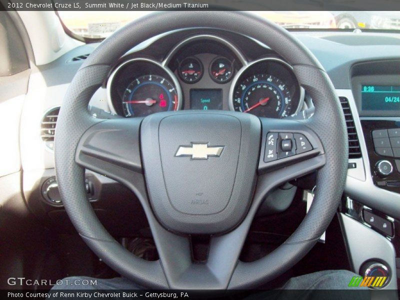 Summit White / Jet Black/Medium Titanium 2012 Chevrolet Cruze LS