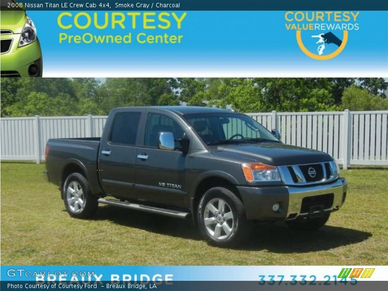 Smoke Gray / Charcoal 2008 Nissan Titan LE Crew Cab 4x4
