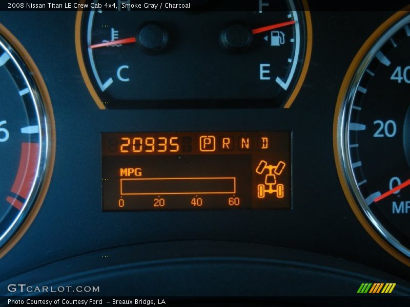 Smoke Gray / Charcoal 2008 Nissan Titan LE Crew Cab 4x4