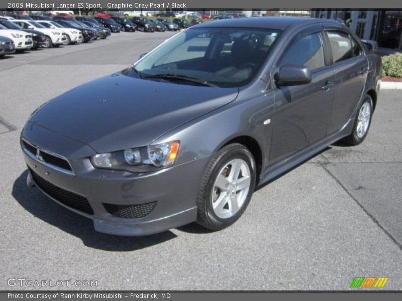 Graphite Gray Pearl / Black 2009 Mitsubishi Lancer ES Sport