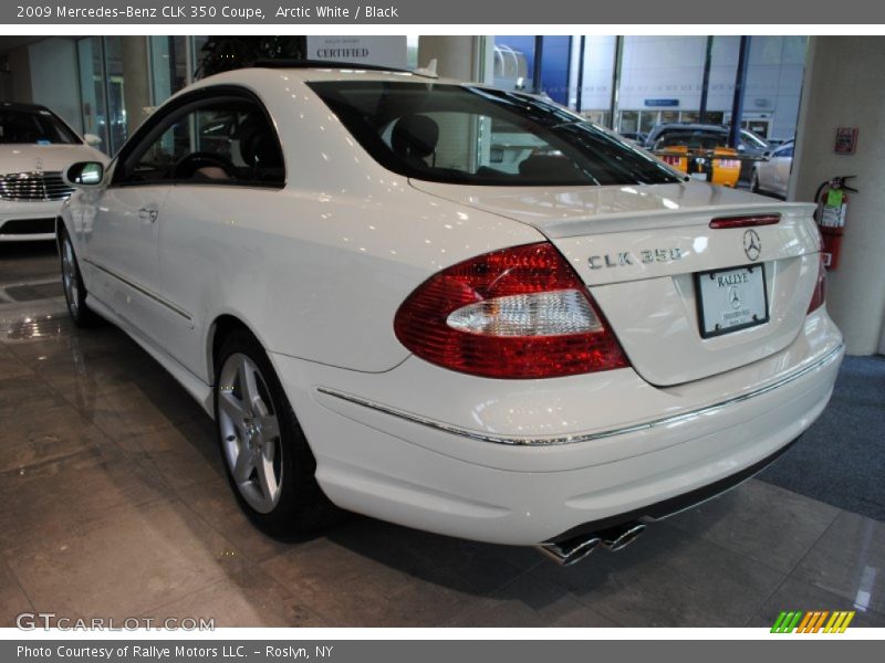 Arctic White / Black 2009 Mercedes-Benz CLK 350 Coupe