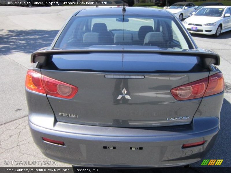 Graphite Gray Pearl / Black 2009 Mitsubishi Lancer ES Sport