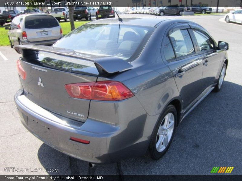 Graphite Gray Pearl / Black 2009 Mitsubishi Lancer ES Sport