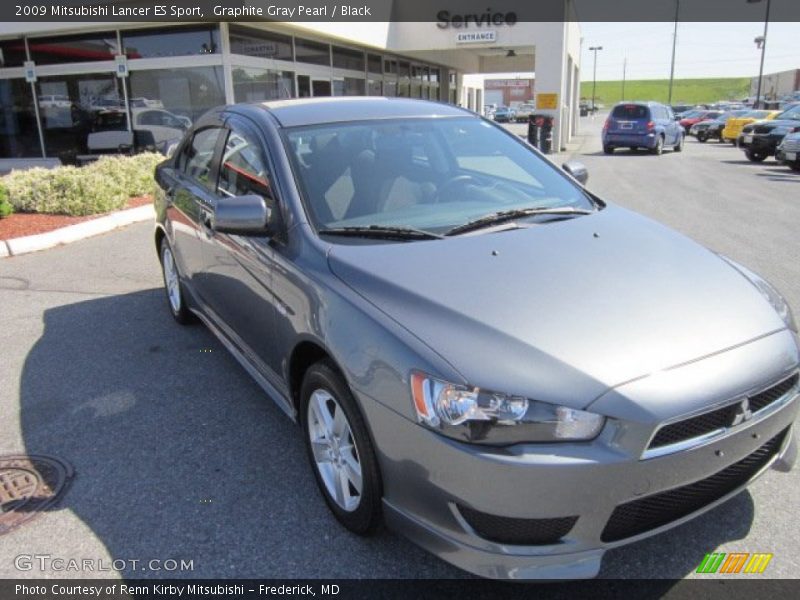 Graphite Gray Pearl / Black 2009 Mitsubishi Lancer ES Sport