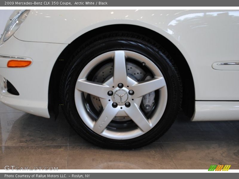 Arctic White / Black 2009 Mercedes-Benz CLK 350 Coupe