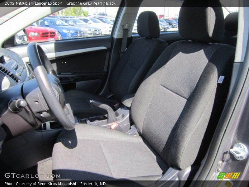 Graphite Gray Pearl / Black 2009 Mitsubishi Lancer ES Sport
