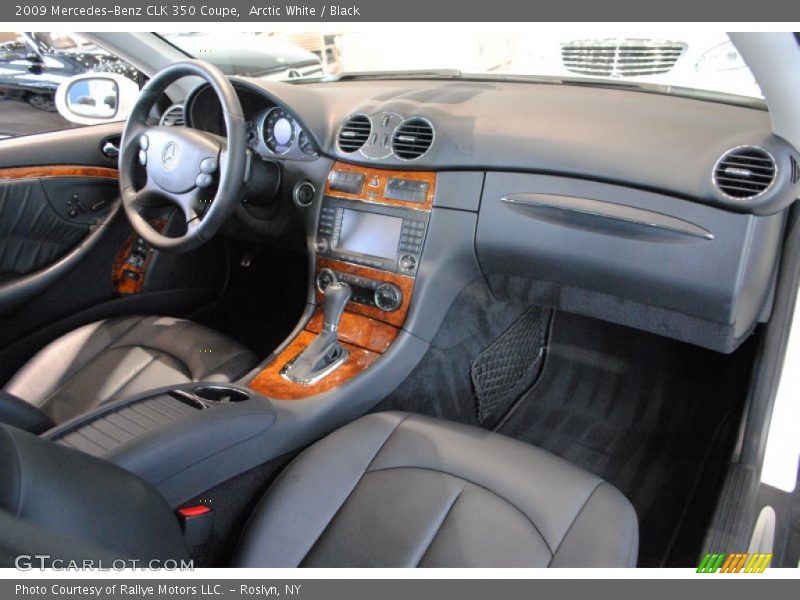 Arctic White / Black 2009 Mercedes-Benz CLK 350 Coupe