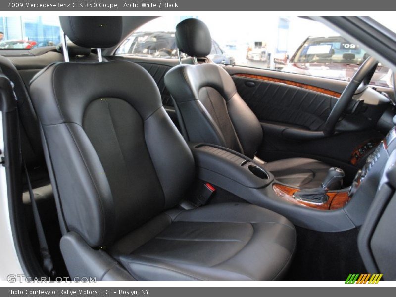 Arctic White / Black 2009 Mercedes-Benz CLK 350 Coupe