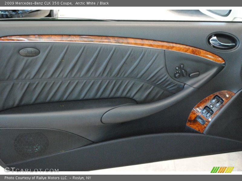 Arctic White / Black 2009 Mercedes-Benz CLK 350 Coupe