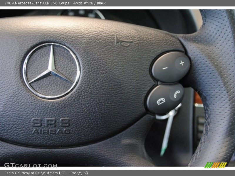 Arctic White / Black 2009 Mercedes-Benz CLK 350 Coupe