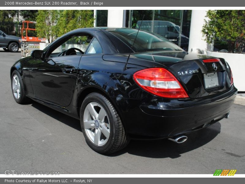 Black / Beige 2008 Mercedes-Benz SLK 280 Roadster