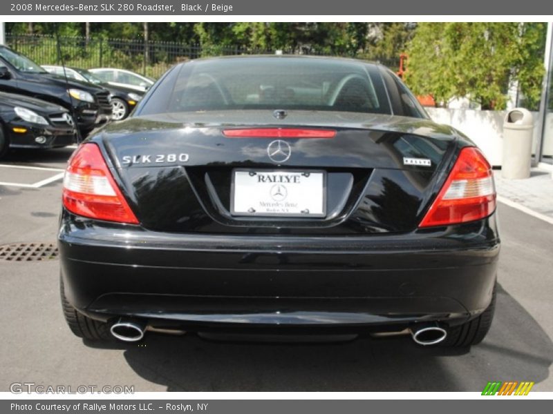 Black / Beige 2008 Mercedes-Benz SLK 280 Roadster