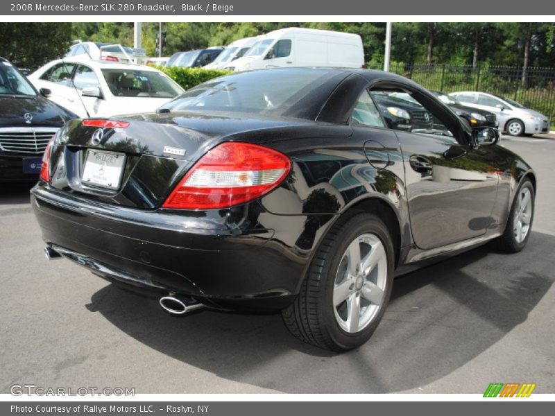 Black / Beige 2008 Mercedes-Benz SLK 280 Roadster