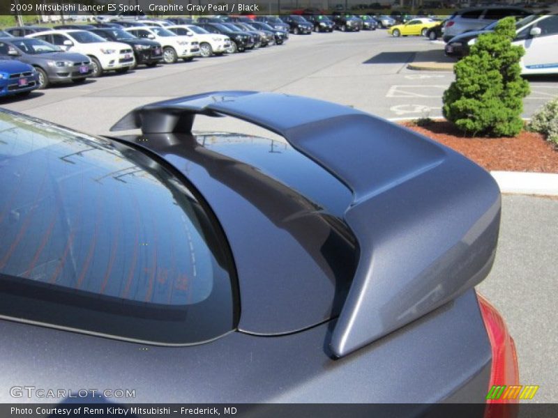 Graphite Gray Pearl / Black 2009 Mitsubishi Lancer ES Sport