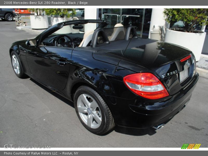 Black / Beige 2008 Mercedes-Benz SLK 280 Roadster