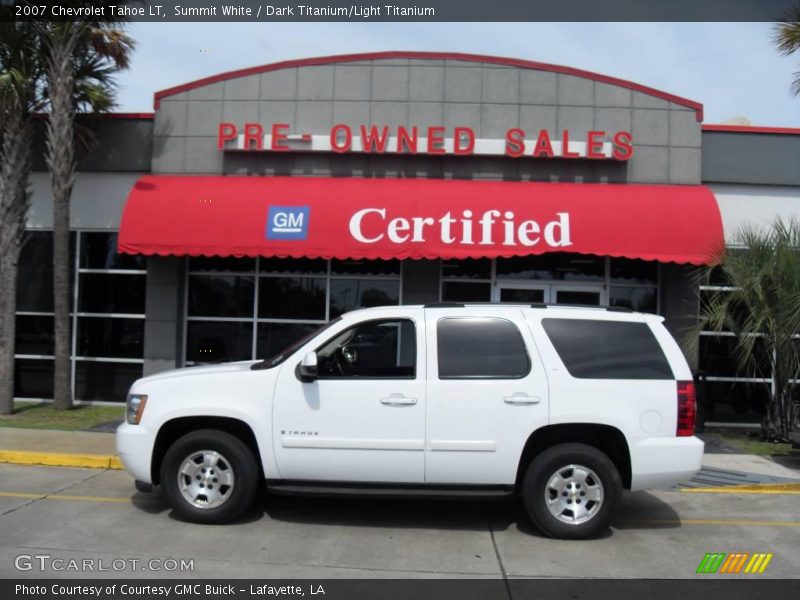 Summit White / Dark Titanium/Light Titanium 2007 Chevrolet Tahoe LT