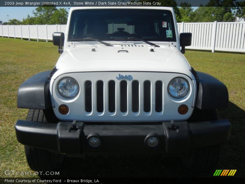 Stone White / Dark Slate Gray/Medium Slate Gray 2009 Jeep Wrangler Unlimited X 4x4