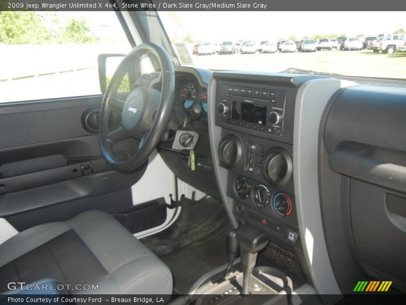 Stone White / Dark Slate Gray/Medium Slate Gray 2009 Jeep Wrangler Unlimited X 4x4