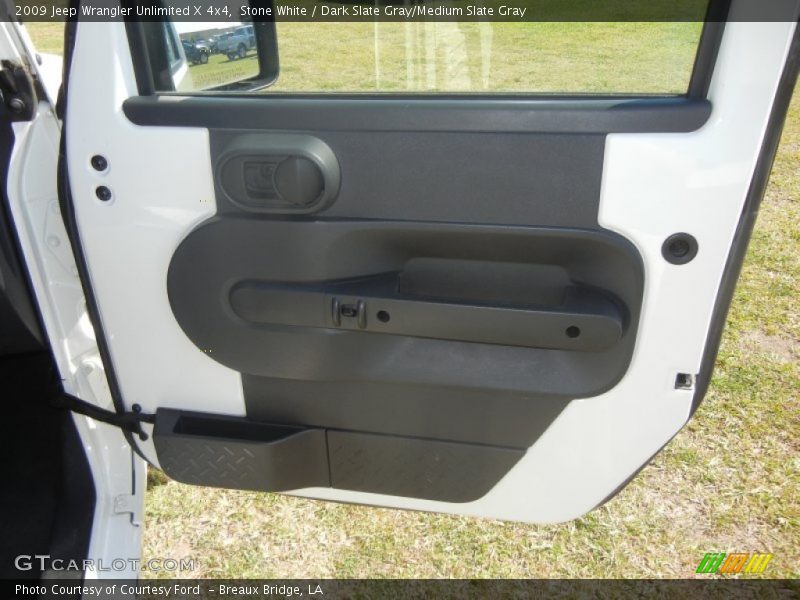 Stone White / Dark Slate Gray/Medium Slate Gray 2009 Jeep Wrangler Unlimited X 4x4
