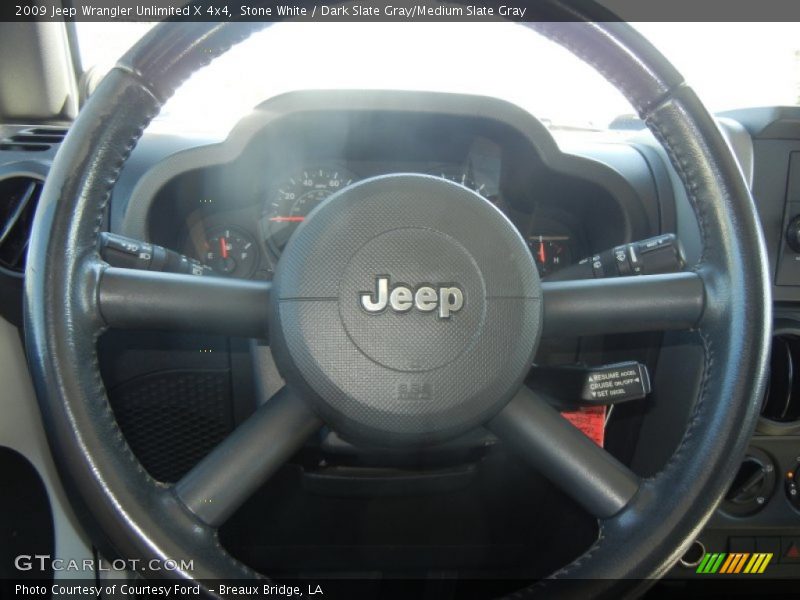 Stone White / Dark Slate Gray/Medium Slate Gray 2009 Jeep Wrangler Unlimited X 4x4