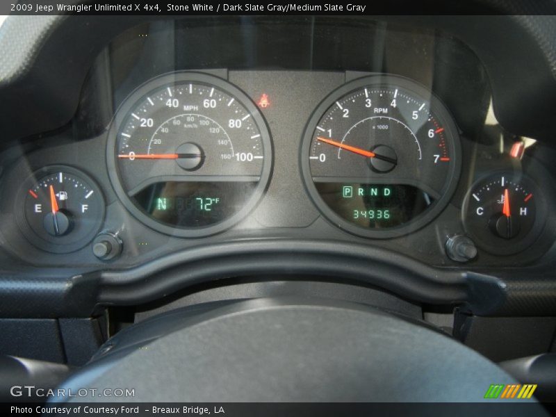 Stone White / Dark Slate Gray/Medium Slate Gray 2009 Jeep Wrangler Unlimited X 4x4