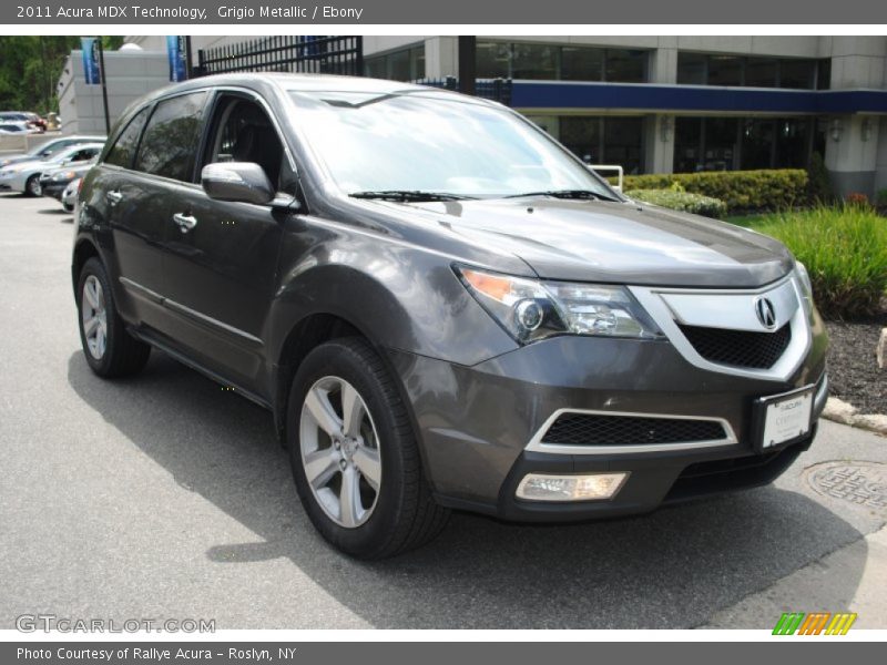 Grigio Metallic / Ebony 2011 Acura MDX Technology