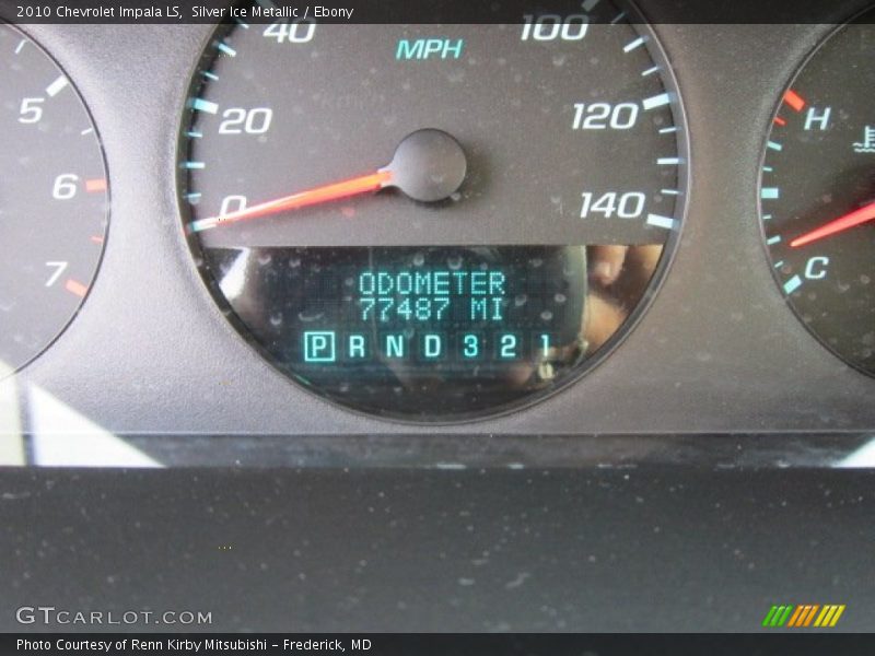 Silver Ice Metallic / Ebony 2010 Chevrolet Impala LS