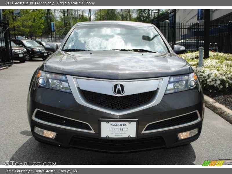 Grigio Metallic / Ebony 2011 Acura MDX Technology