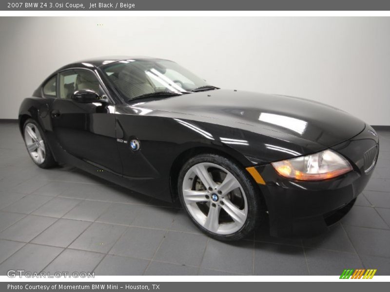 Jet Black / Beige 2007 BMW Z4 3.0si Coupe