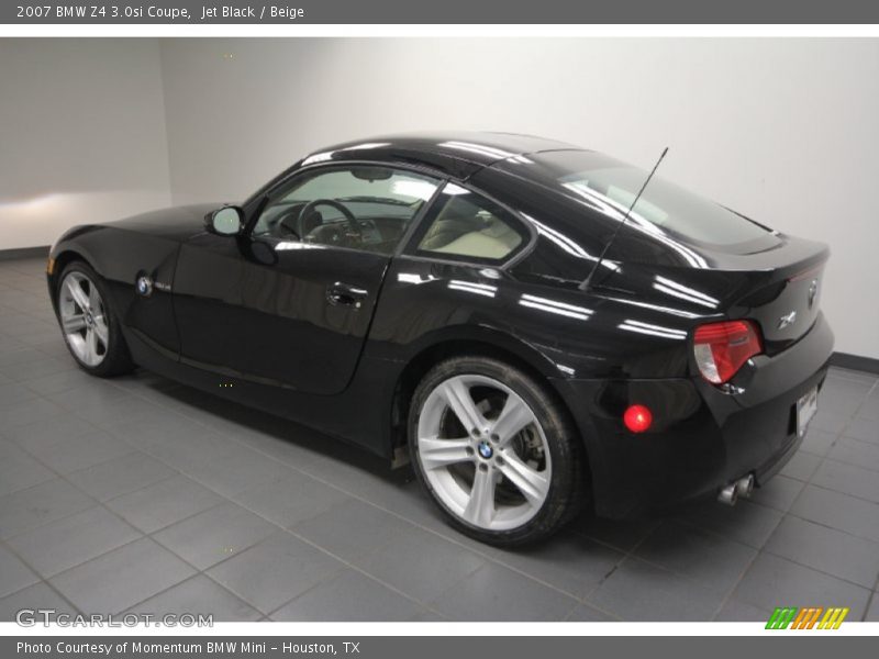 Jet Black / Beige 2007 BMW Z4 3.0si Coupe