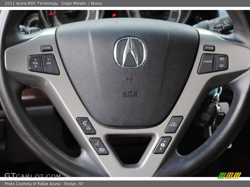Grigio Metallic / Ebony 2011 Acura MDX Technology