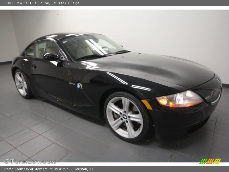 Jet Black / Beige 2007 BMW Z4 3.0si Coupe
