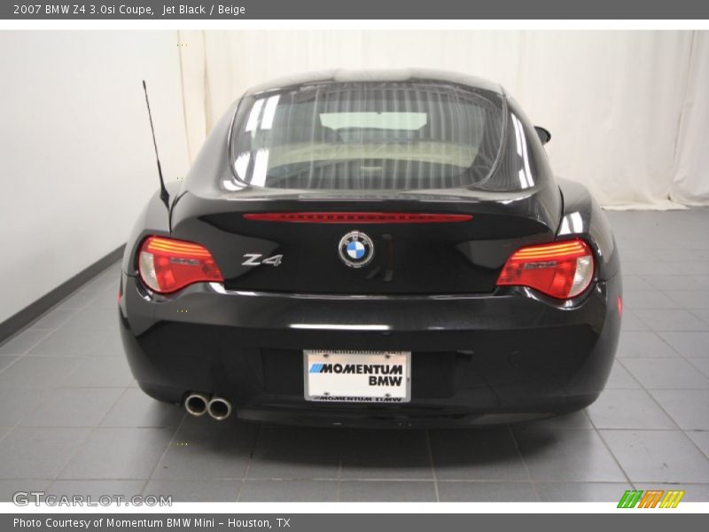 Jet Black / Beige 2007 BMW Z4 3.0si Coupe