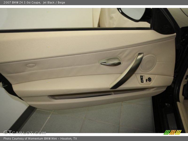 Jet Black / Beige 2007 BMW Z4 3.0si Coupe