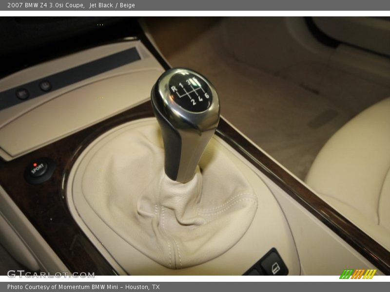 Jet Black / Beige 2007 BMW Z4 3.0si Coupe