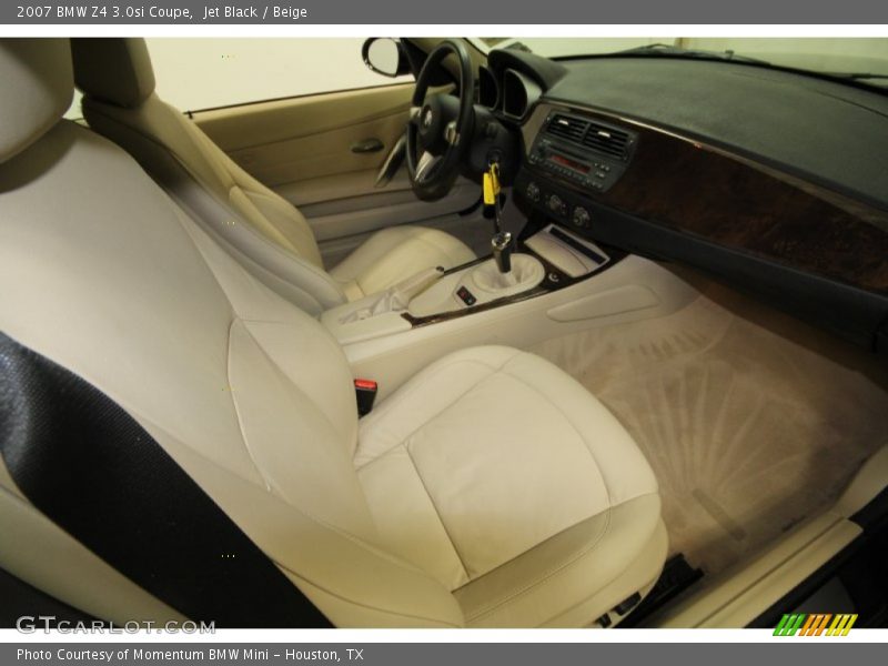 Jet Black / Beige 2007 BMW Z4 3.0si Coupe