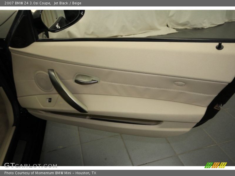 Jet Black / Beige 2007 BMW Z4 3.0si Coupe