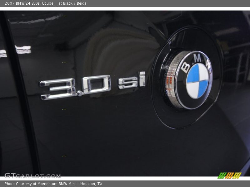 Jet Black / Beige 2007 BMW Z4 3.0si Coupe