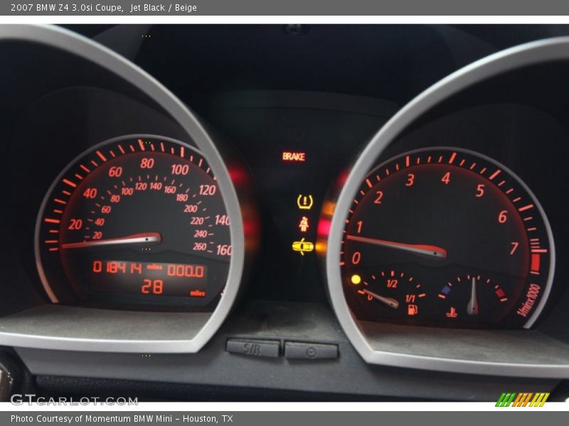 Jet Black / Beige 2007 BMW Z4 3.0si Coupe