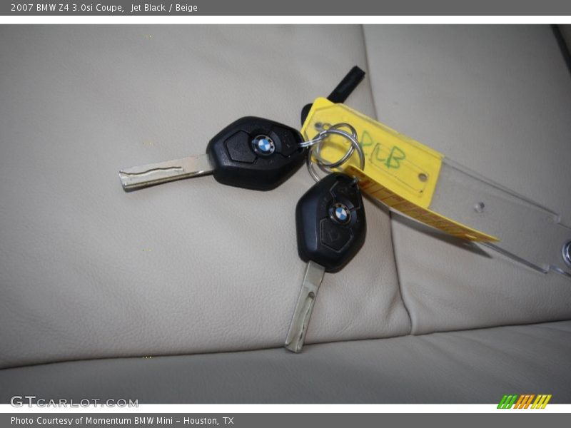 Jet Black / Beige 2007 BMW Z4 3.0si Coupe