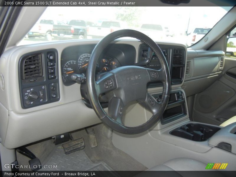 Steel Gray Metallic / Pewter 2006 GMC Sierra 1500 SLT Extended Cab 4x4